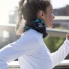 Cuello Térmico Running Reebok Gris Con Verde Diseño