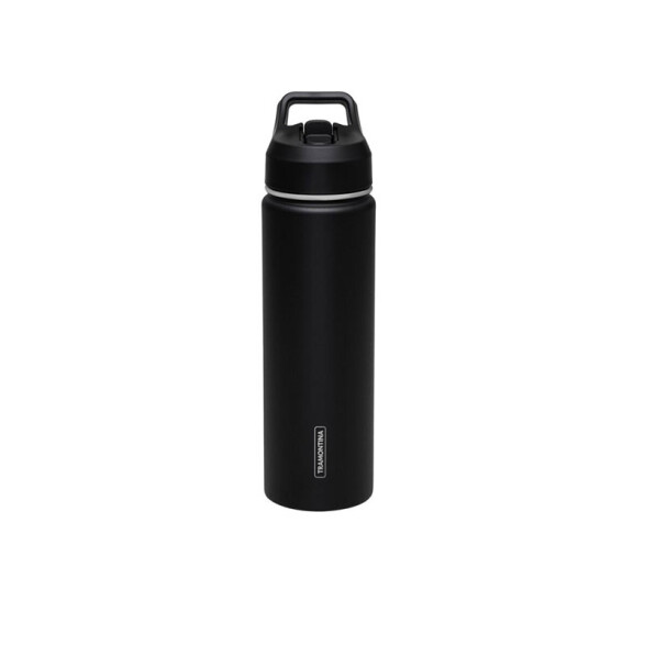 Botella térmica 650ml c/ sorbete negra TF6784