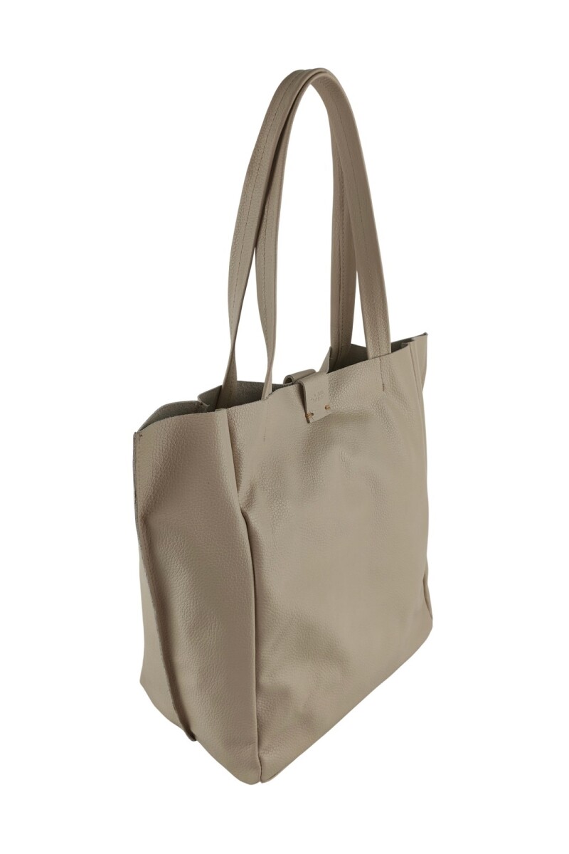Tote Bag de cuero Beige