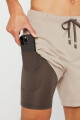 Short The 7 One Short (Lined) Hombre Brutalist Khaki / Taupe Slate