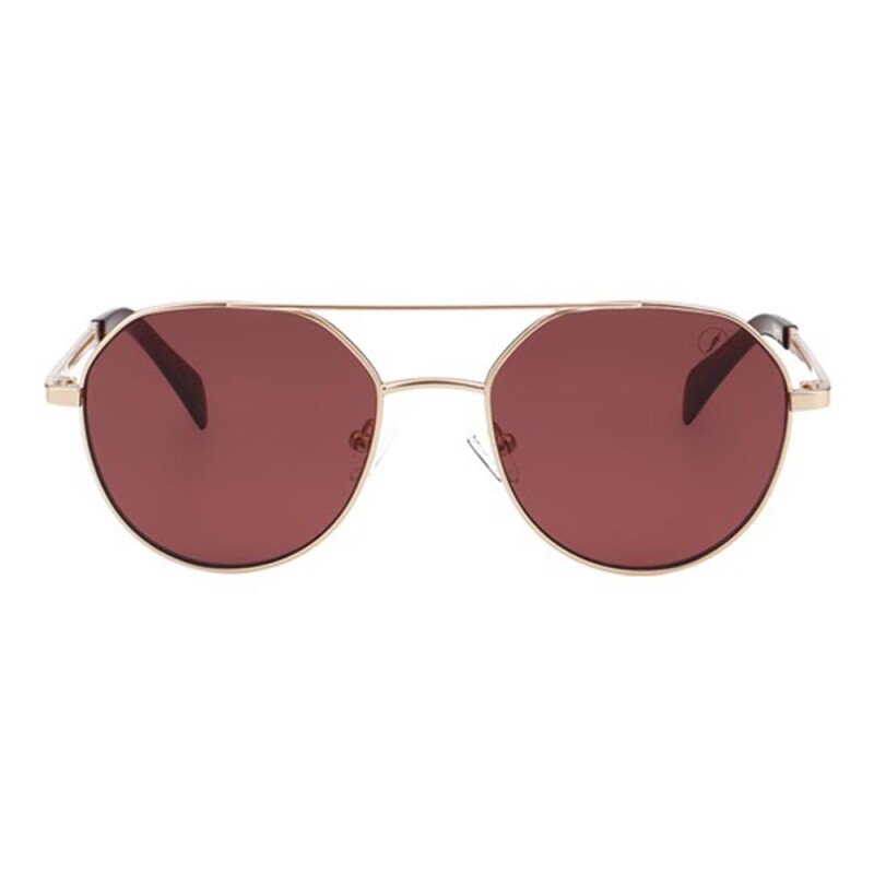 Lentes De Sol Anitta Redondo Rojo Espejado/dorado