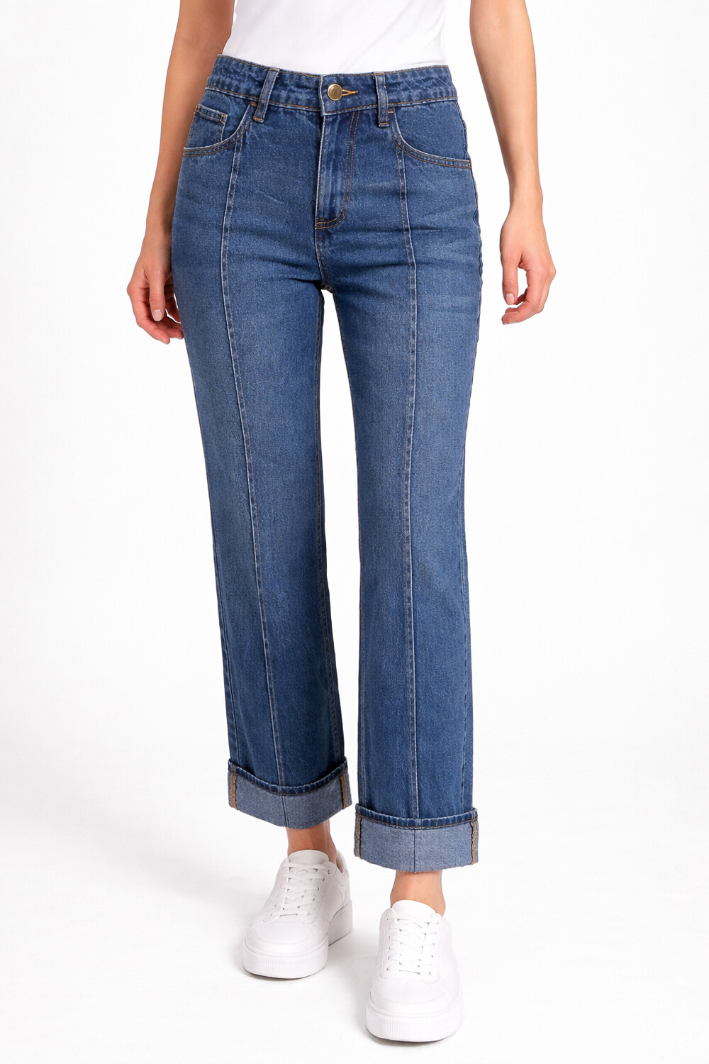 Pantalon Cortes Azul Medio