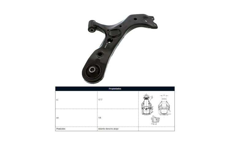 Parilla De Suspension Delantera Toyota Rav4 05-17 Der Parilla De Suspension Delantera Toyota Rav4 05-17 Der