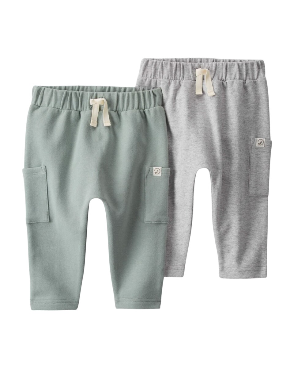 Pack dos pantalones de algodón orgánico 