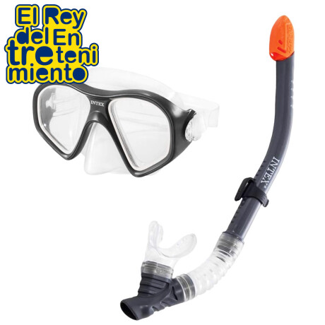 Set Snorkel+ Patas De Rana+ Mascara Intex P/ Adulto Inx055658