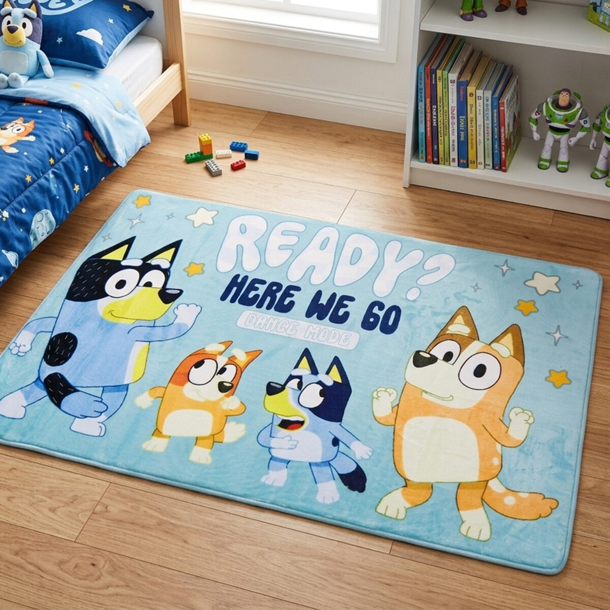 Alfombra con Memoria Bluey 77 x 117 cm 