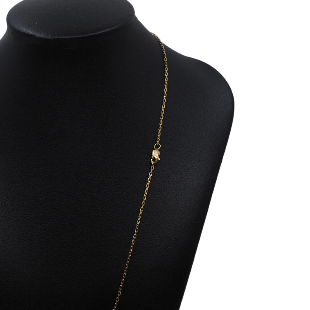 Cadena forcet oro 18k ,centro con zafiro azul tallado corazón Cadena forcet oro 18k ,centro con zafiro azul tallado corazón