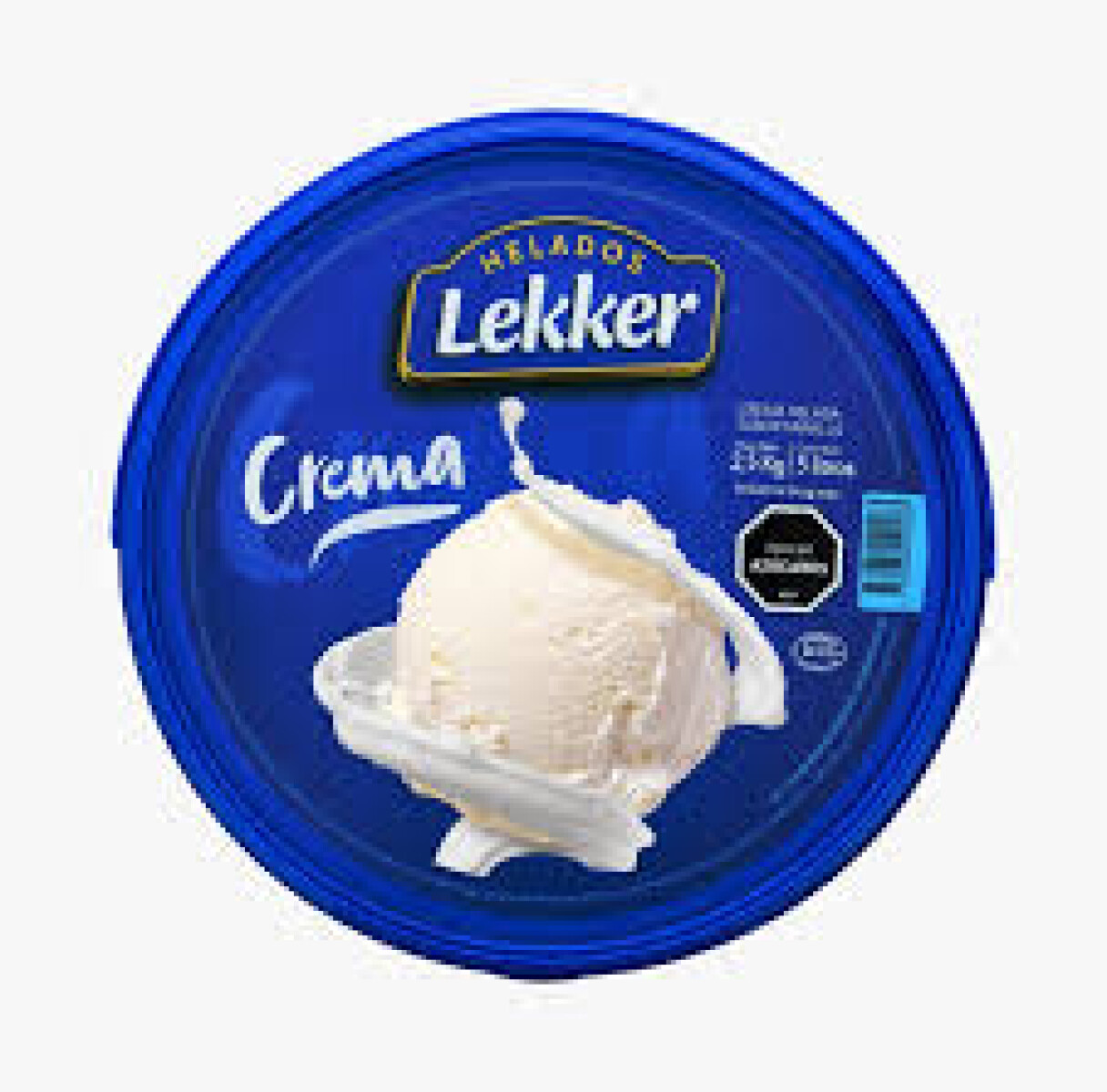 Helado Lekker 5 L CREMA 