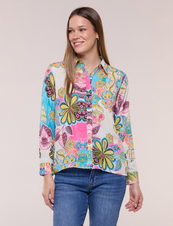 Camisa Printed MULTI/FUCSIA