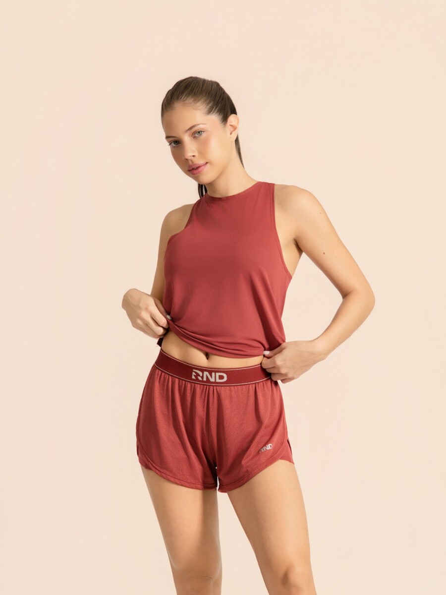 Musculosa Deportiva, - Terracota 