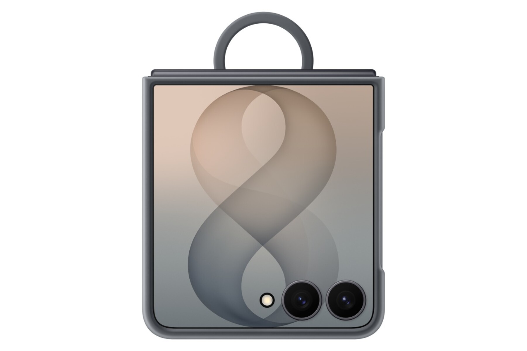 Galaxy Z Flip8 Ring Case Silicone - Graphite 