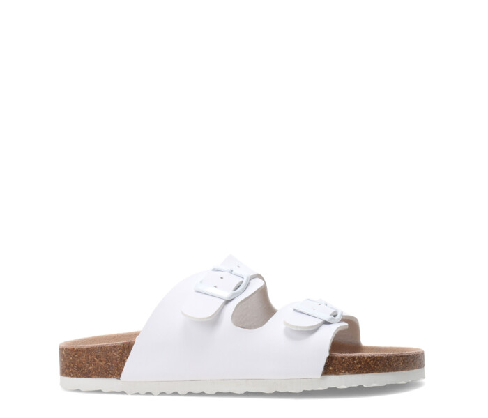 Sandalia RILEY descalza con hebillas White
