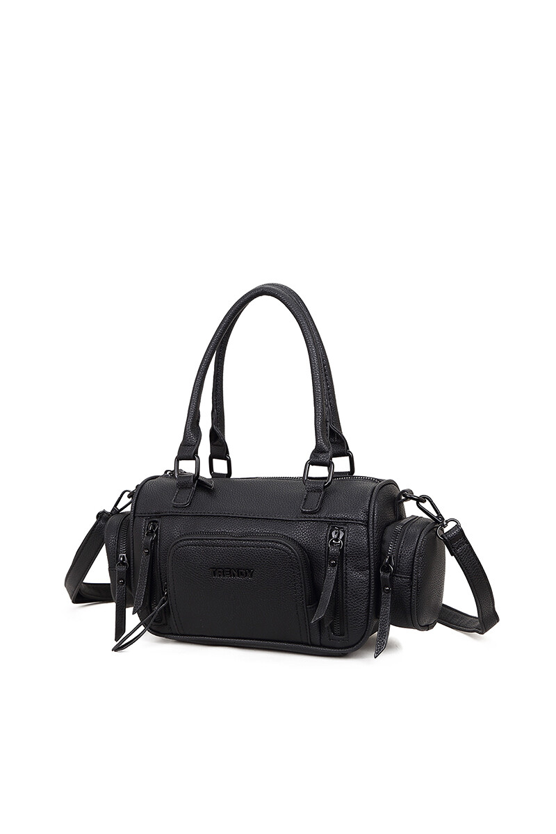 Cartera Bolso Trendy - Negro 