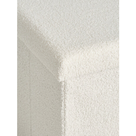 Puf Nysted 76X38 Con Almacenaje Felpa Blanco