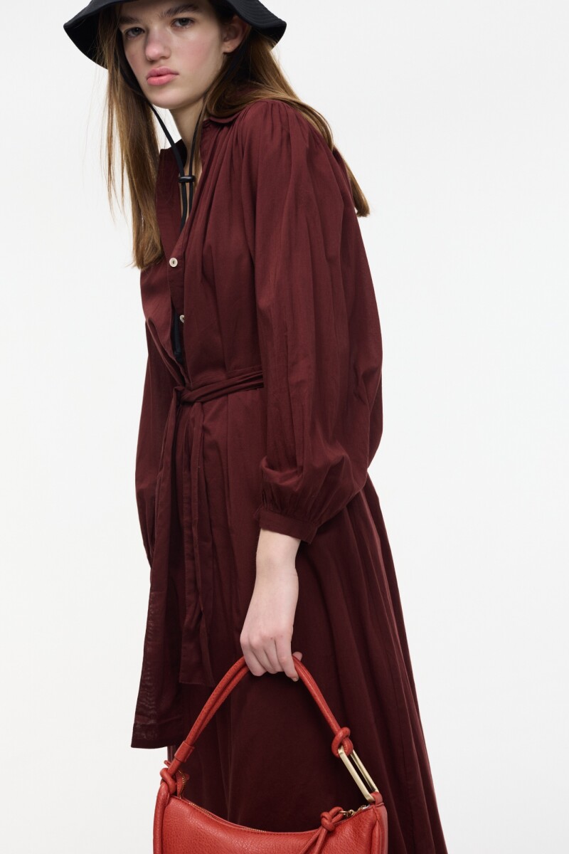 VESTIDO ROMAO Marron