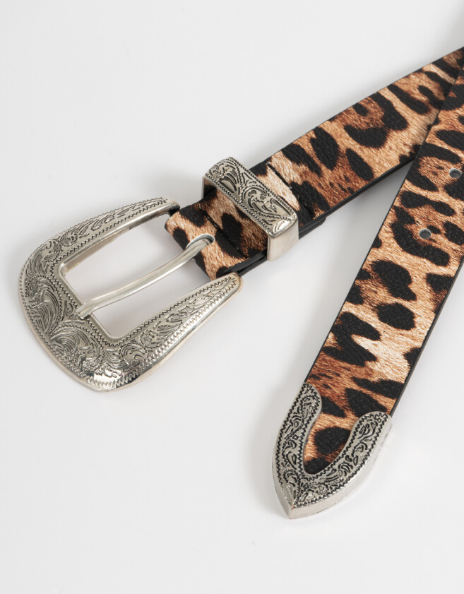 Cinturones y Fajas Tendencia Cinturón Animal Print - Estampado Animal Print