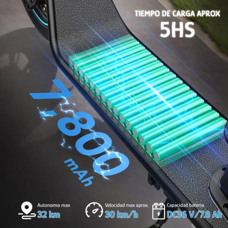 Scooter Electrico P/Adulto GYROOR X2 118kg 30km/h Cesta Pleg Negro