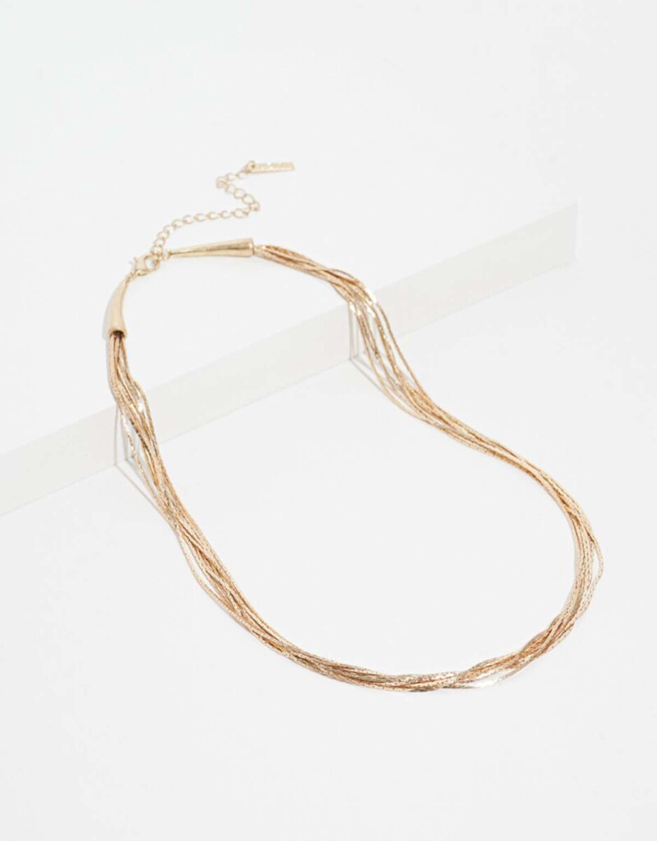 Collar De Cadenas - Dorado 