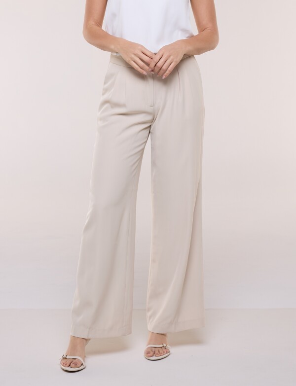 Pantalon Wide Leg BEIGE