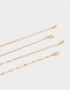 Collares Largos Con flores Collar Largo Con Flor - Dorado