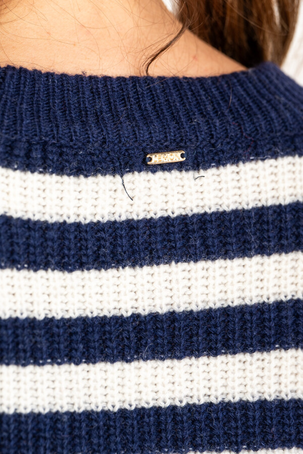 Sweater Rayado Negro