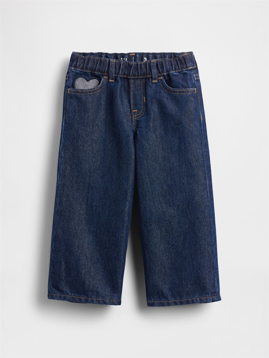 Jean Baggy Toddler Niña - Dark Wash 