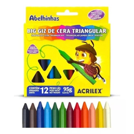 Crayola Triangular Acrilex Gruesa x12 Crayola Triangular Acrilex Gruesa x12