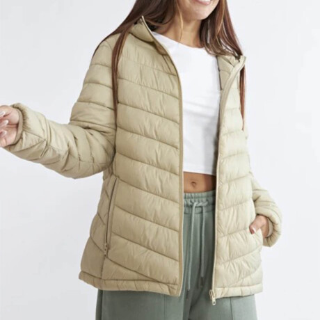 Campera Dama Inflada North Sails N+ Excelente Abrigo Beige