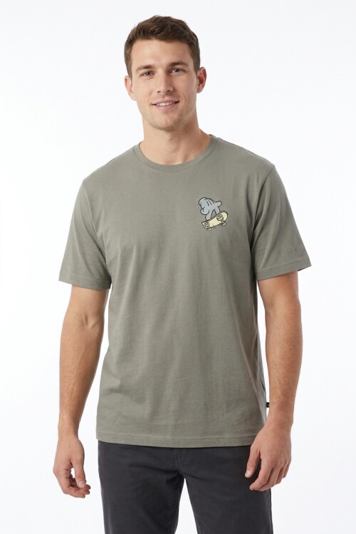 Remera m/c hombre MICKEY BEIGE