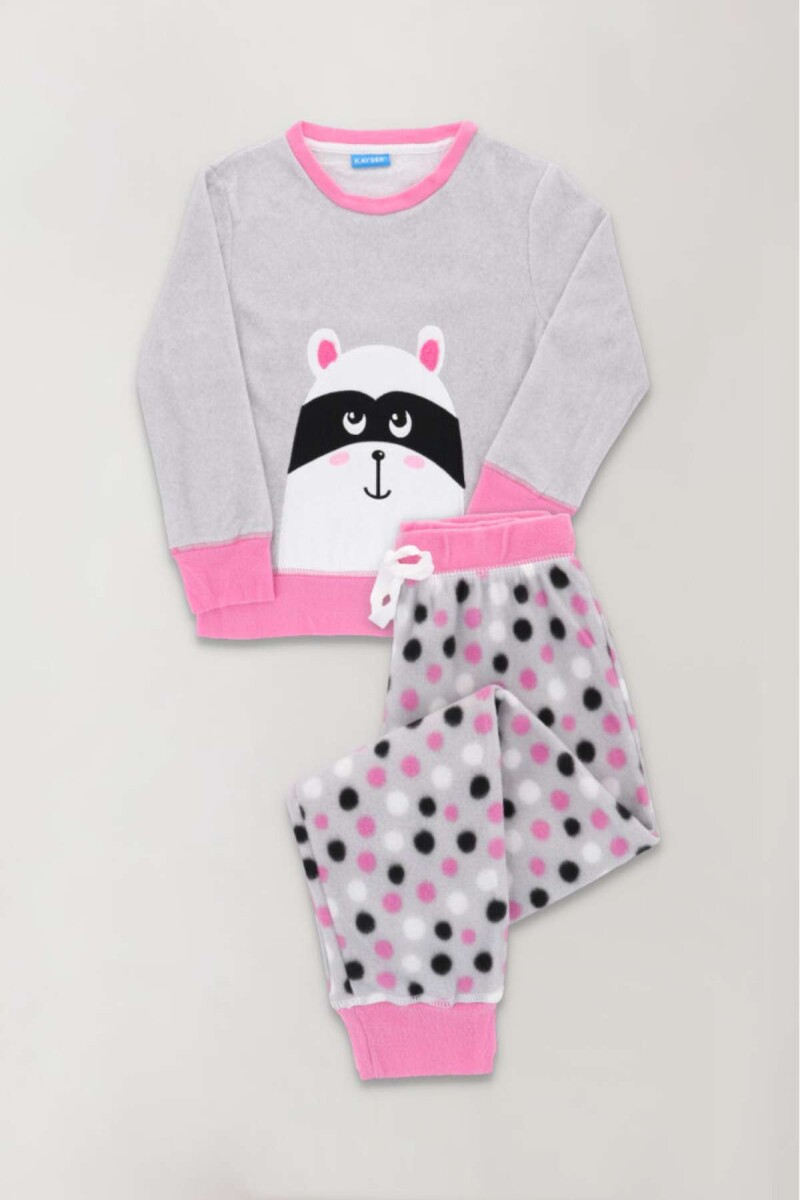 Pijama racoon - Gris 