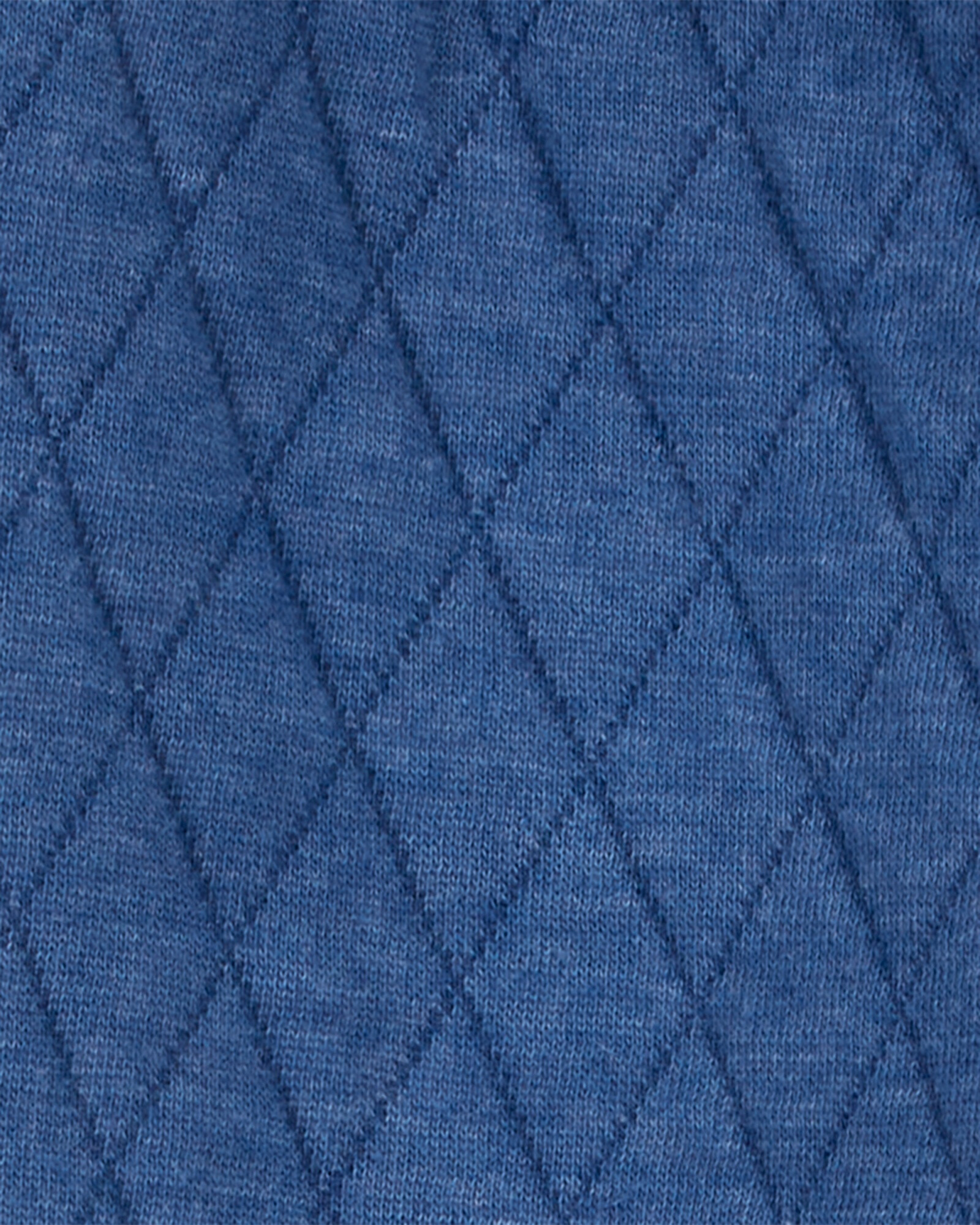 Pantalón de algodón, capitoneado, azul Sin color