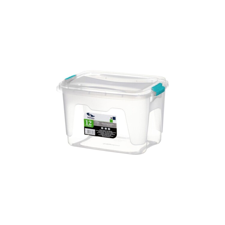 CAJA ORGANIZADORA 12 LITROS RISCHIOTO TRANSPARENTE CAJA ORGANIZADORA 12 LITROS RISCHIOTO TRANSPARENTE