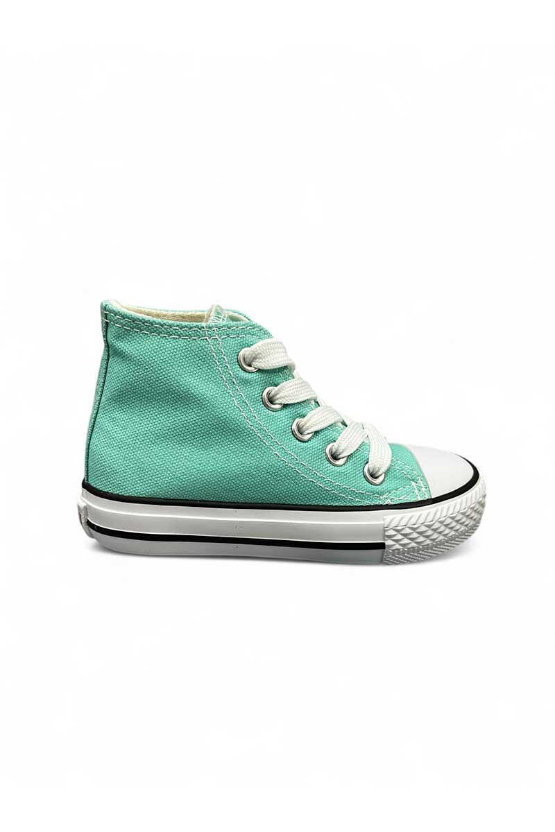 BOTA DEPORTIVA MEDIO BASKET LONA NIÑO Verde-agua
