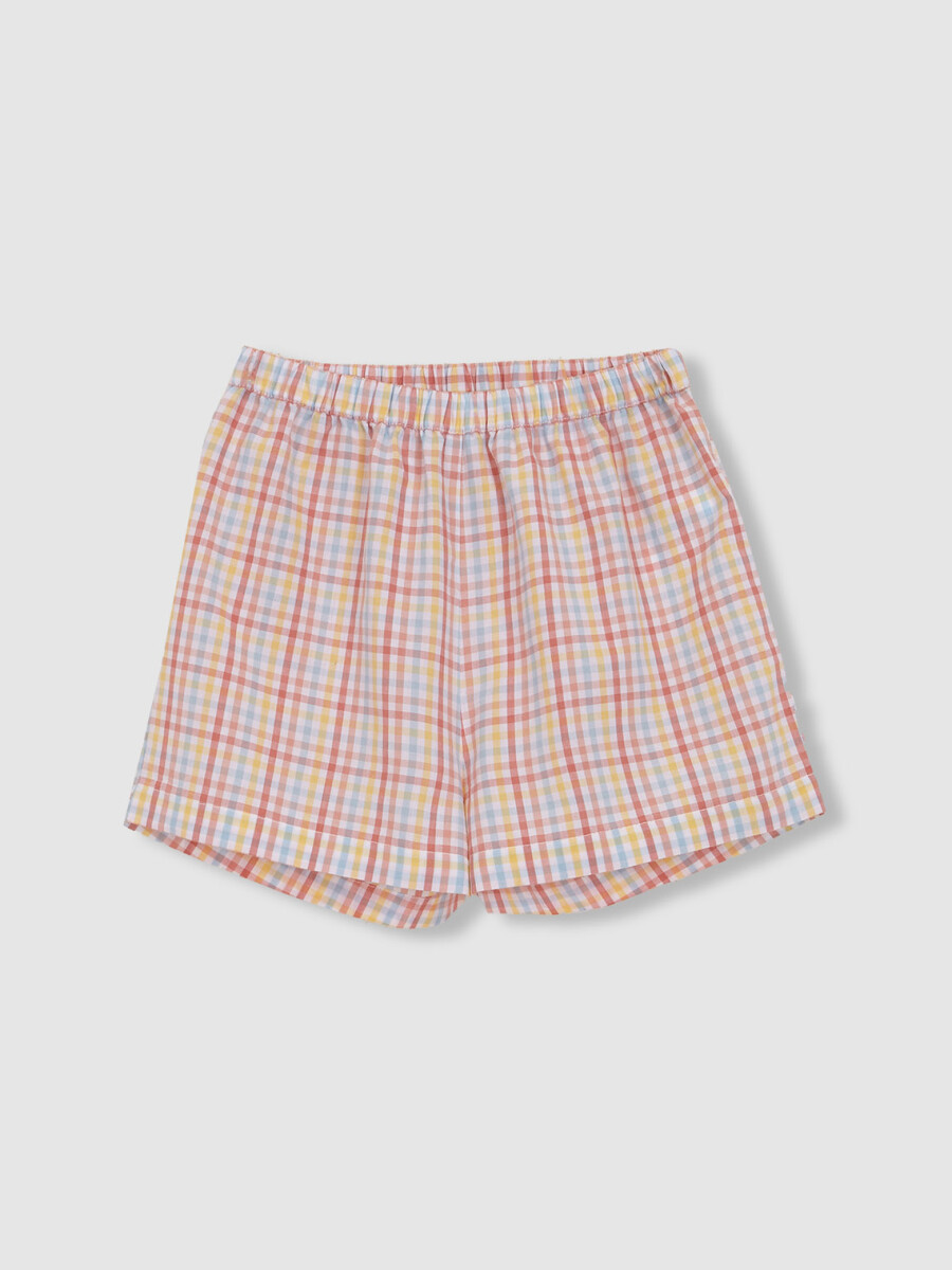 Pijama Cuadros Blanco