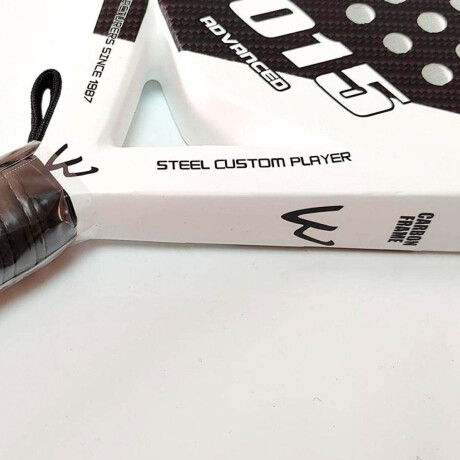 Paleta Padel Carbono Raqueta Profesional + Funda Negro-Blanco