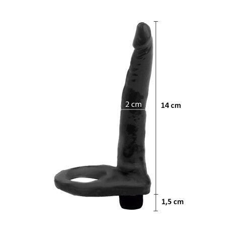 Anillo Hot Finger Largo Con Vibrador Negro