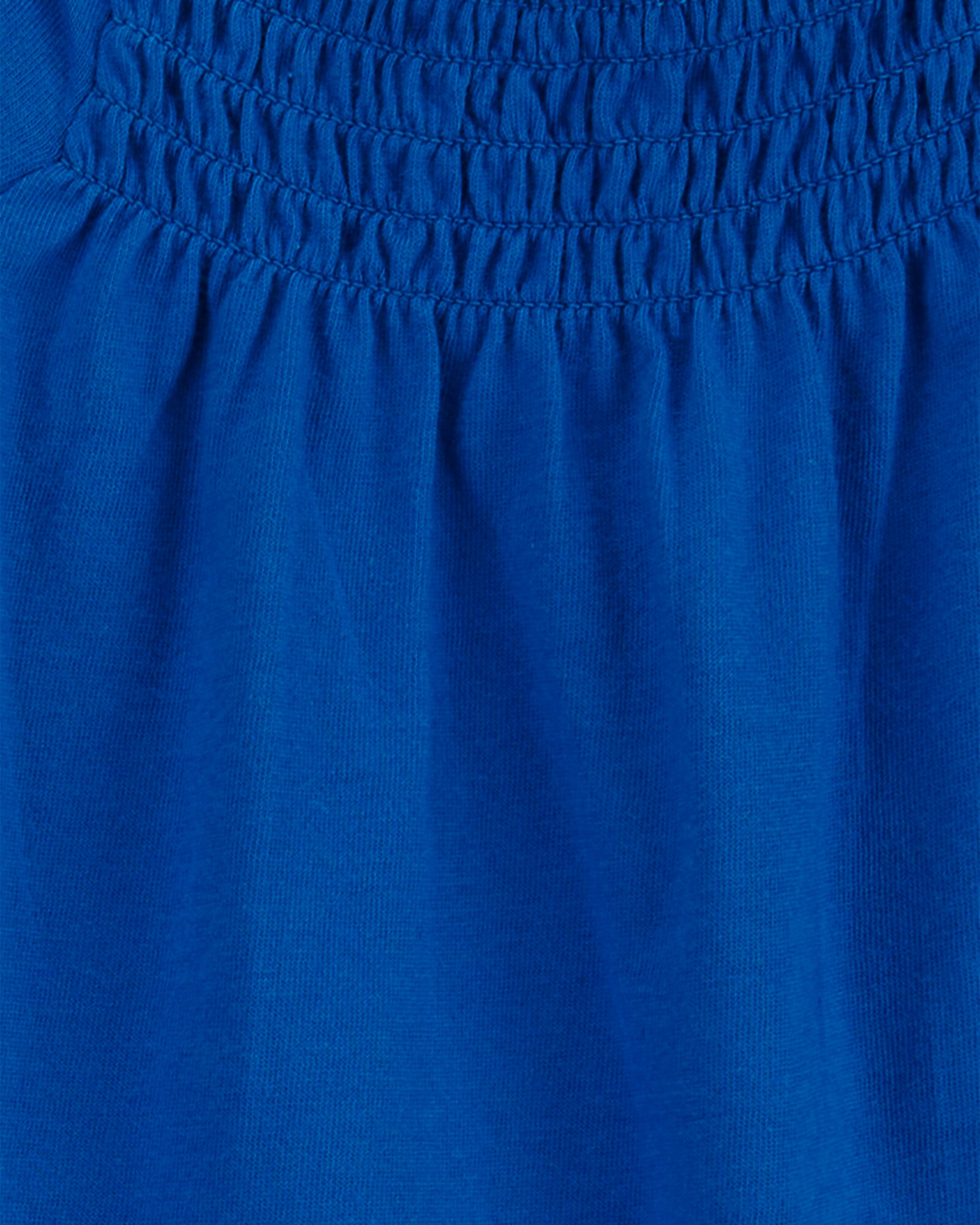 Set dos piezas de algodón, pantalón y body con fruncido, azul Set dos piezas de algodón, pantalón y body con fruncido, azul