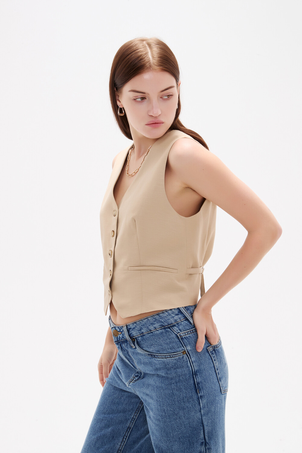 Chaleco Nayara Beige