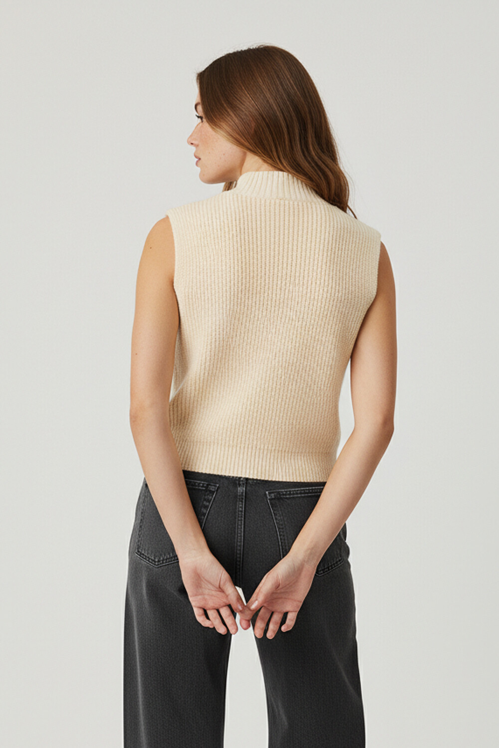 Chaleco Vesti Beige Claro