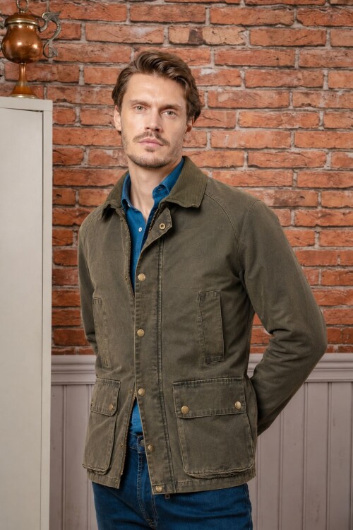 Campera Scotish Waxed Verde