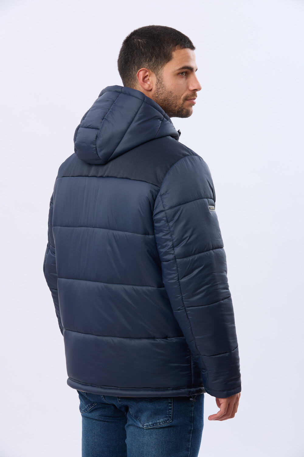 CAMPERA REVERSIBLE CAPITONEADA Azul