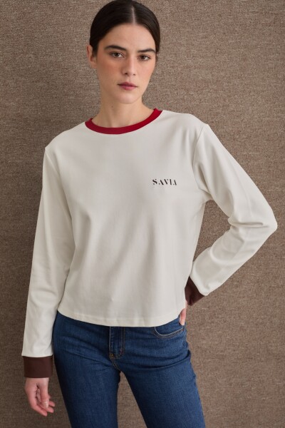 TSHIRT SAVIA CONTRAST Crudo