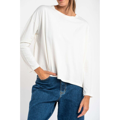 Remera Manga Larga Lavada Nacar