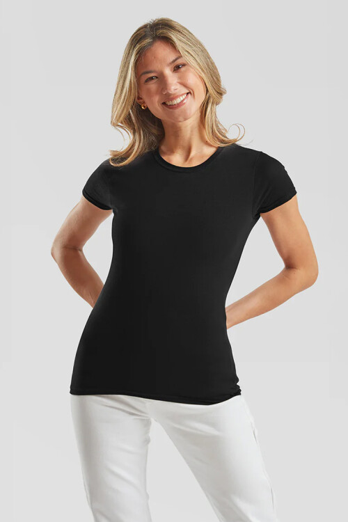 Remera cuello redondo ICONIC 150 NEGRO