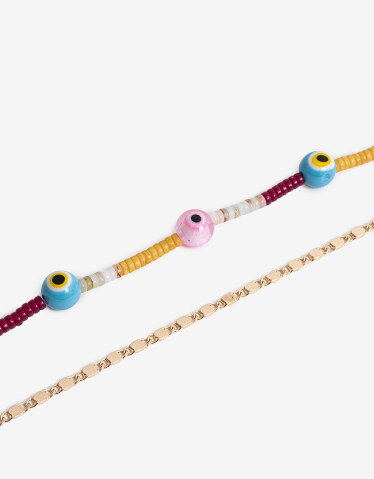 Pulseras Flexibles Sets Color Set Pulseras Beads - Combinacion Multicolor
