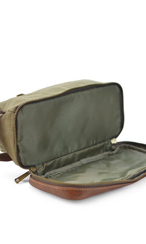 NECESER NERO CANVAS VERDE
