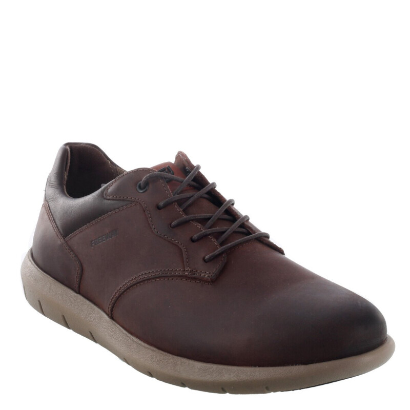 Zapatos de Hombre Freeway Oslo Casual Marrón Chocolate (Cuero Graso)
