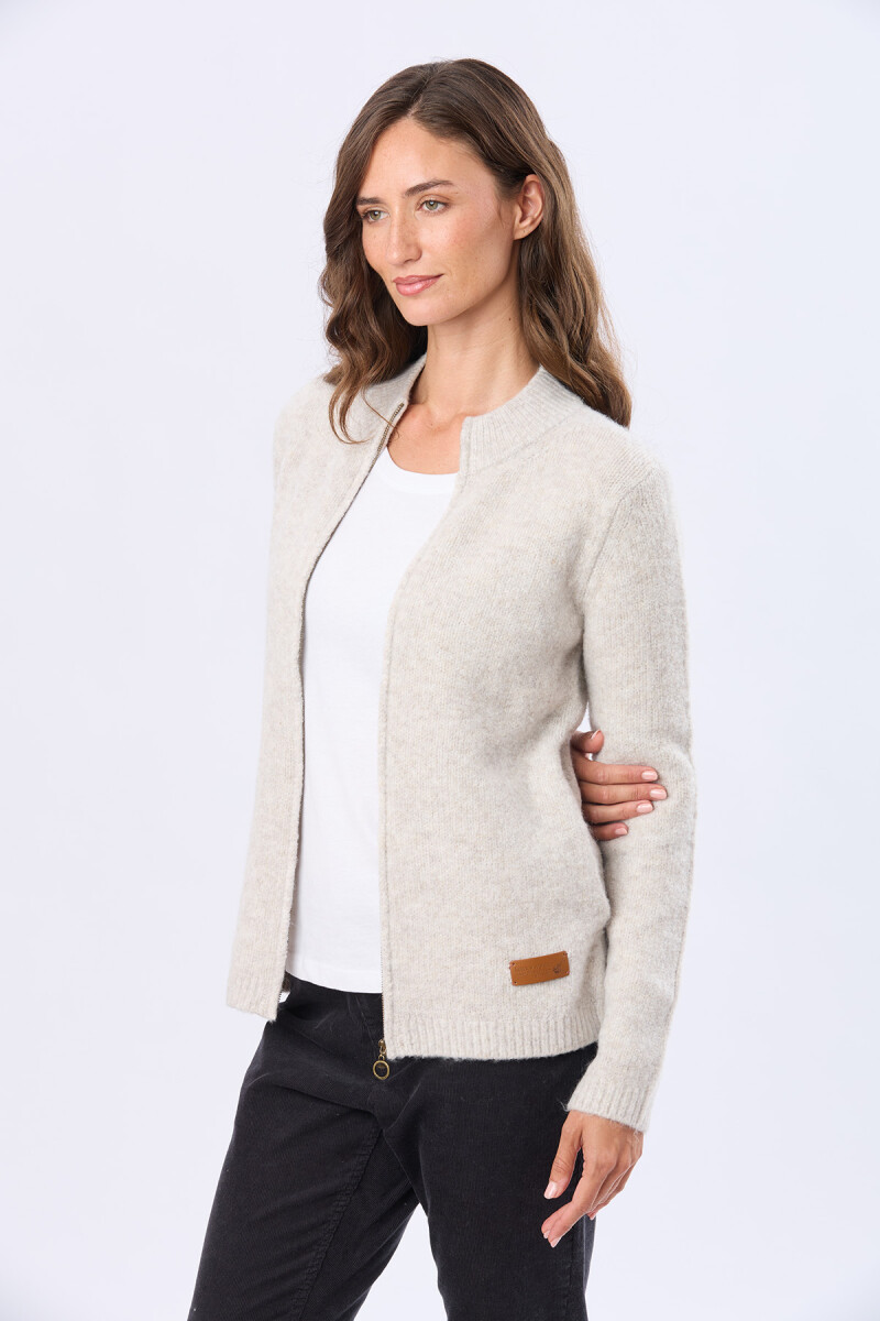 CAMPERA TEJIDA DE ABRIGO - Gris 