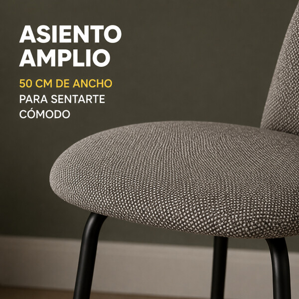 Silla Comedor ComboHome Cali Eames X4 Gris 1