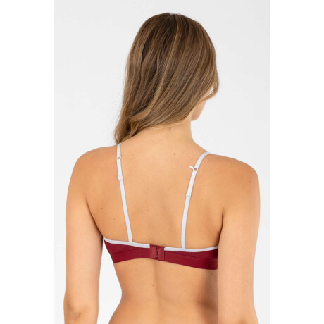 Top triangulo sole Bordeaux